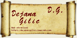 Dejana Gilić vizit kartica